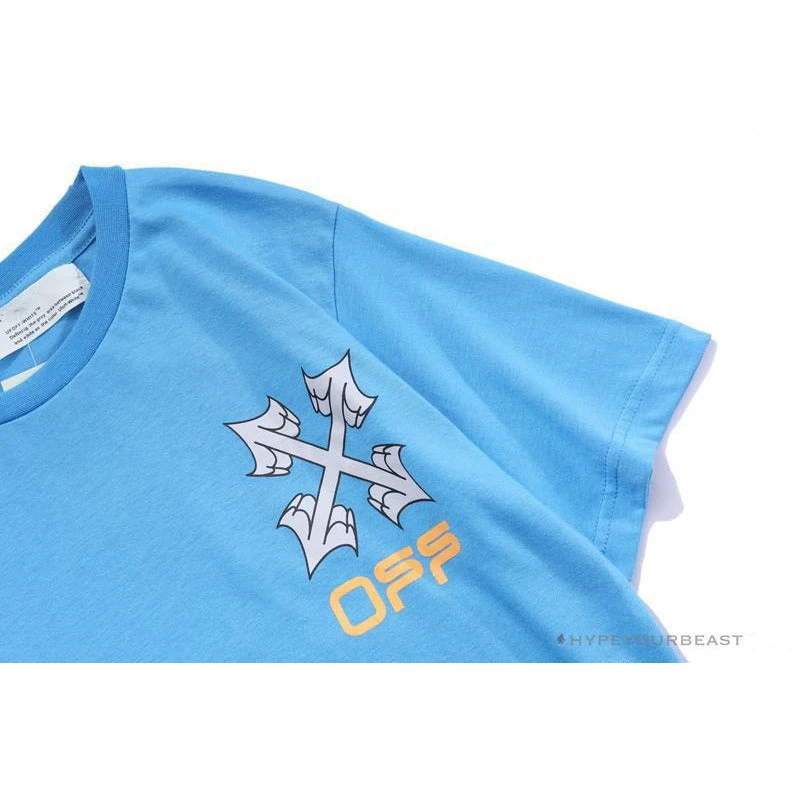 OFF-WHITE Jerry Move Faster Tee Shirt 'BLUE' 5 OFF-WHITE Jerry Move Faster Tee Shirt 'BLUE' - Image 5