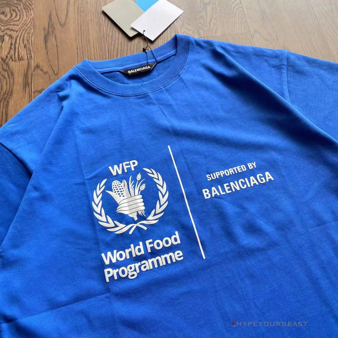BCG Support Word Food Programme Tee Shirt Blue 2 BCG Support Word Food Programme Tee Shirt Blue - Image 2