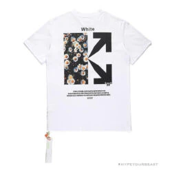 OFF-WHITE Daisy Graffiti Arrow Conley Tee Shirt 'WHITE' -Fusion Wear Shop 23copy