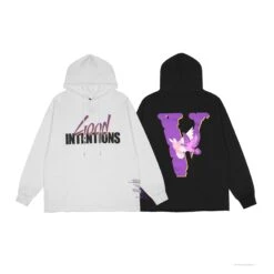 Vlone Hoodie White Good Intention -Fusion Wear Shop 24800893copy