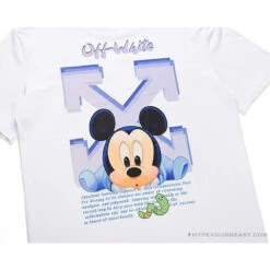 OFF-WHITE Disney Spring X Summer Mickey Arrow Tee Shirt 'WHITE' -Fusion Wear Shop 26