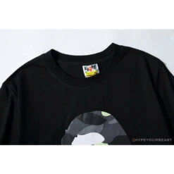 BAPE Luminous Spots Camouflage Great Ape Man Black Head Cotton Short Sleeve Tee Shirt 'BLACK' 17 BAPE Luminous Spots Camouflage Great Ape Man Black Head Cotton Short Sleeve Tee Shirt 'BLACK' -Fusion Wear Shop 29016e10