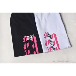 OFF-WHITE 99 X Pink Arrow Shorts 'WHITE' -Fusion Wear Shop 2 3189dbc0 e310 4ef0 b7b1 6472a9a04758