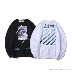 OFF-WHITE Classic Wave Oil Painting Cotton Terry Long Sleeve Shirt 'BLACK' 25 OFF-WHITE Classic Wave Oil Painting Cotton Terry Long Sleeve Shirt 'BLACK' -Fusion Wear Shop 2 490da211 013c 498e bef1 b1f095dd563e