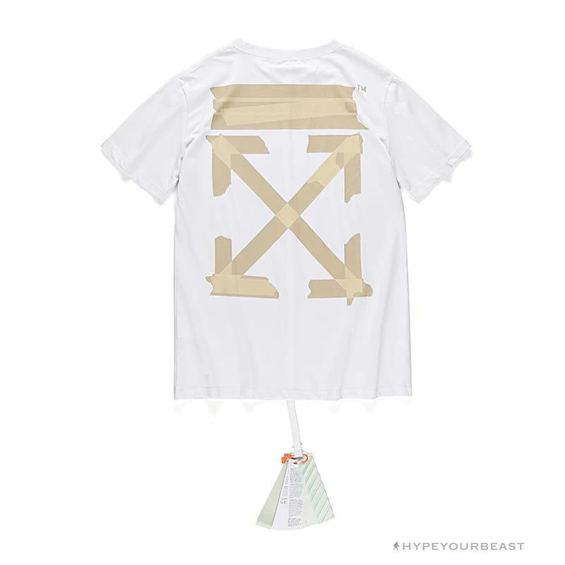 OFF-WHITE Explosive Strip Basic Arrow Tee Shirt 'WHITE' 4 OFF-WHITE Explosive Strip Basic Arrow Tee Shirt 'WHITE' - Image 4