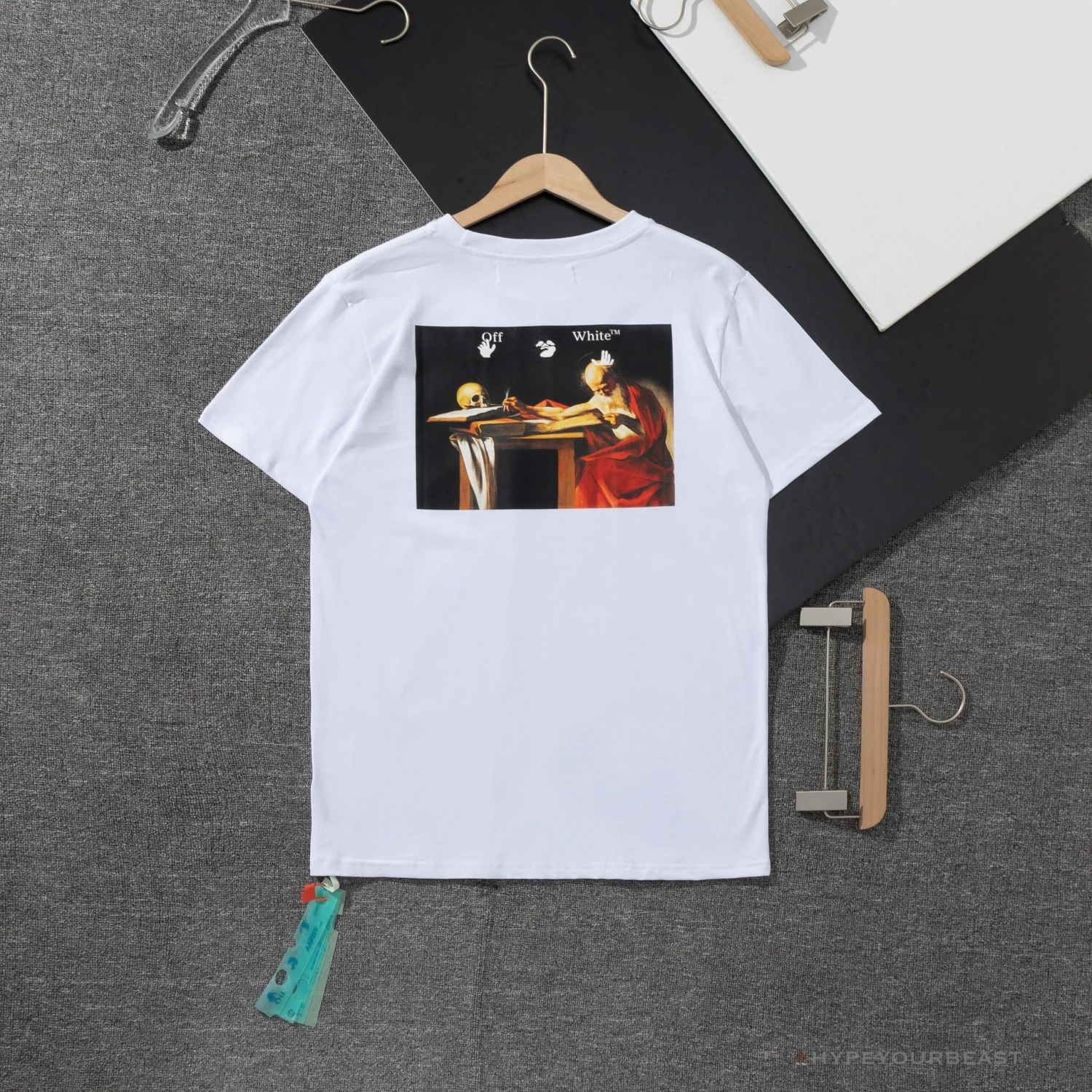 OFF-WHITE Skull And Writing Tee Shirt 'WHITE' 2 OFF-WHITE Skull And Writing Tee Shirt 'WHITE' - Image 2