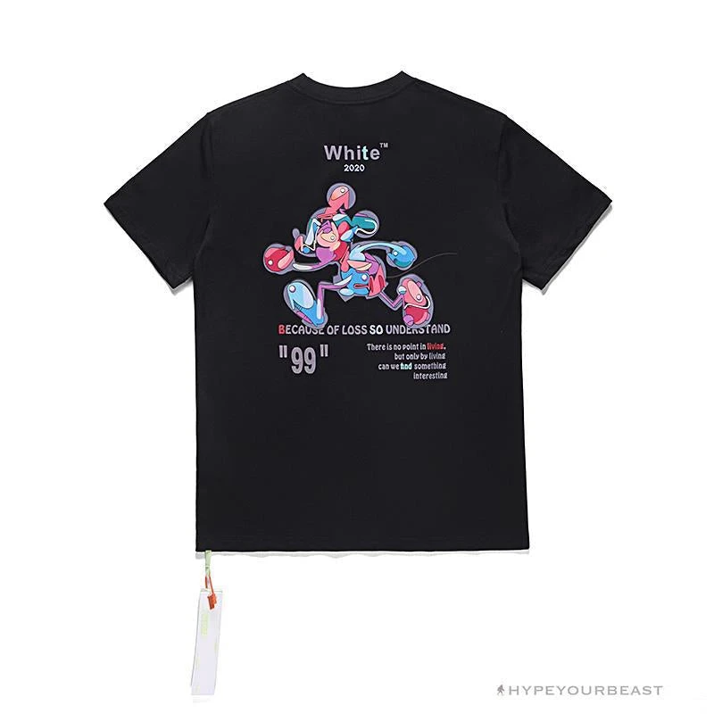 OFF-WHITE Joint Running Mickey Mouse Arrow Tee Shirt 'BLACK' 2 OFF-WHITE Joint Running Mickey Mouse Arrow Tee Shirt 'BLACK' - Image 2
