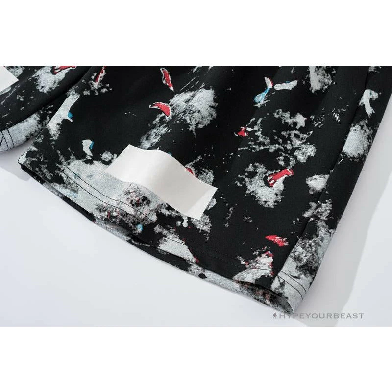 OFF-WHITE Hot Starry Sky Fireworks Shorts 'BLACK' 6 OFF-WHITE Hot Starry Sky Fireworks Shorts 'BLACK' - Image 6