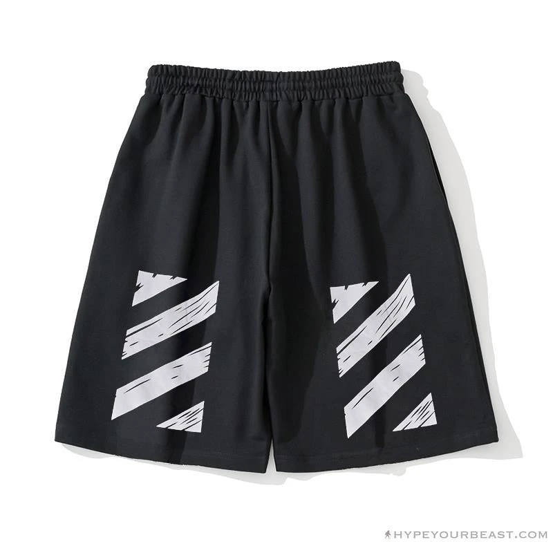 OFF-WHITE Classic Seeing Things Shorts 'BLACK' 2 OFF-WHITE Classic Seeing Things Shorts 'BLACK' - Image 2