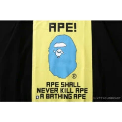 BAPE Ape Head Blue X Yellow Contrast Letter Tee Shirt 20 BAPE Ape Head Blue X Yellow Contrast Letter Tee Shirt -Fusion Wear Shop 2ef16ccc