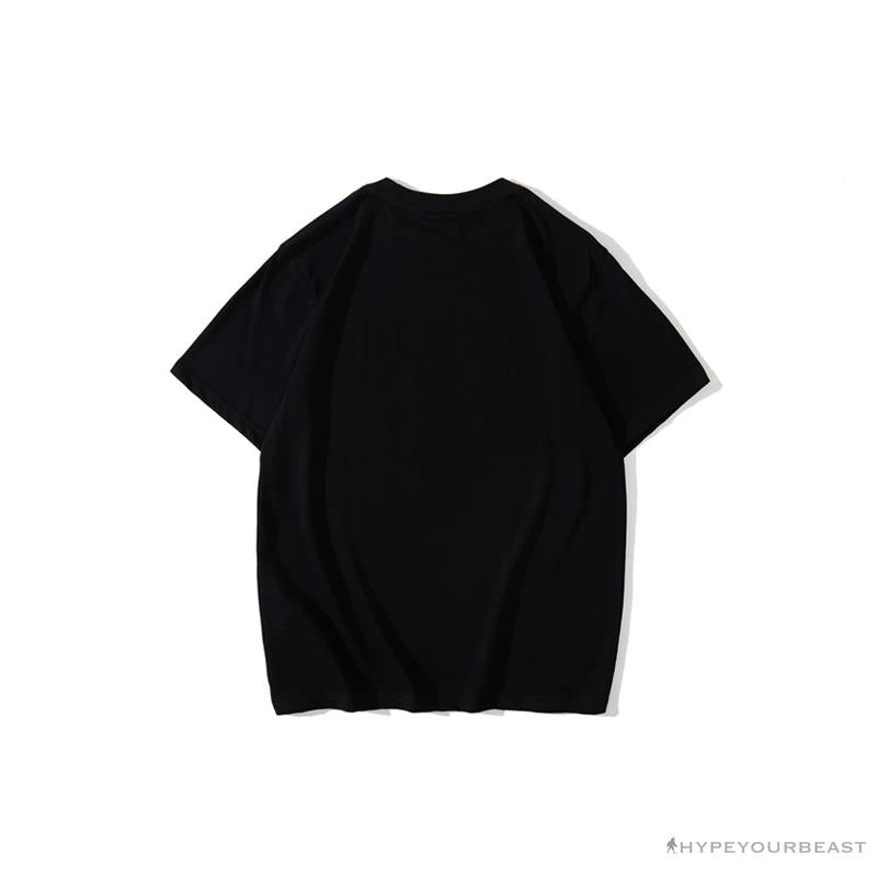 BAPE Baby Milo Color Letter Monkey Tee Shirt 'BLACK' 2 BAPE Baby Milo Color Letter Monkey Tee Shirt 'BLACK' - Image 2