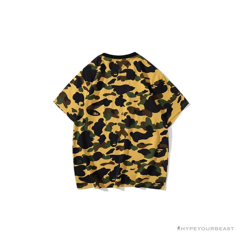 BAPE KIDS Color Ape Head Camouflage Tee Shirt 'YELLOW' 2 BAPE KIDS Color Ape Head Camouflage Tee Shirt 'YELLOW' - Image 2