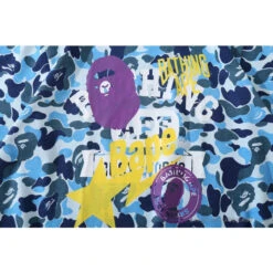 BAPE Ape Head Star Camouflage Shading Tee Shirt 'BLUE' -Fusion Wear Shop 31057eba