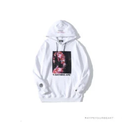 BAPE Marilyn Monroe Powder Camouflage Hoodie 'WHITE'