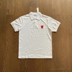 CDG Polo Shirt White -Fusion Wear Shop 323594ab