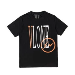 Vlone Orange And Black Tee Shirt -Fusion Wear Shop 327ccb26