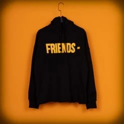 Vlone Yellow And Black Friends Hoodie -Fusion Wear Shop 32fdf737