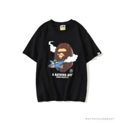 BAPE Co-Branded Fly Boy Tee Shirt 'BLACK'