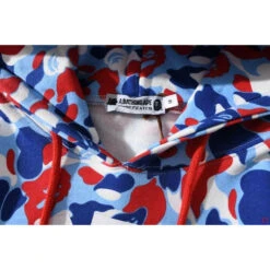 Bape Hoodie Camo Blue Red -Fusion Wear Shop 336d6842