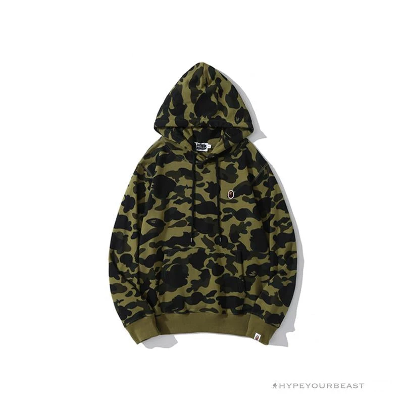 BAPE Camouflage Kangaroo Hooded Hoodie Green 1 BAPE Camouflage Kangaroo Hooded Hoodie Green