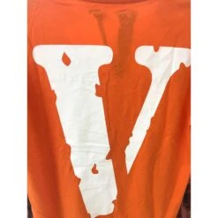 Vlone Orange Staple Tee Shirt -Fusion Wear Shop 3553d5cb