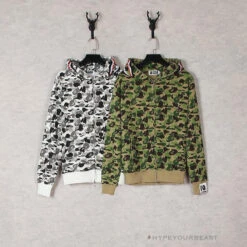 Bape Green Camouflage Hoodie -Fusion Wear Shop 355bceef