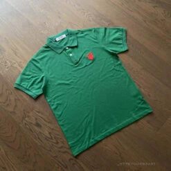 CDG Polo Shirt Green -Fusion Wear Shop 388ecfb4