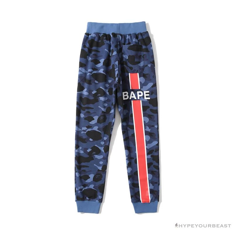 BAPE X PSG Paris Saint-Germain Camouflage Blue Pants 2 BAPE X PSG Paris Saint-Germain Camouflage Blue Pants - Image 2