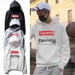 Supreme X Thrasher Hoodie White -Fusion Wear Shop 3987488copy