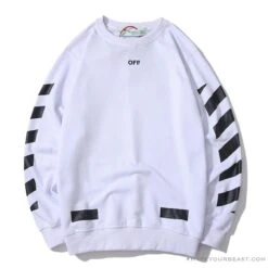 OFF-WHITE Classic Basic Cotton Terry Long Sleeve Shirt 'WHITE'