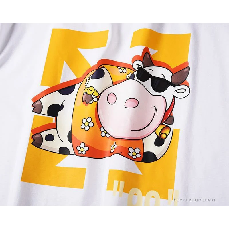 OFF-WHITE Hawaiian Cow Arrow Tee Shirt "WHITE' 8 OFF-WHITE Hawaiian Cow Arrow Tee Shirt "WHITE' - Image 8