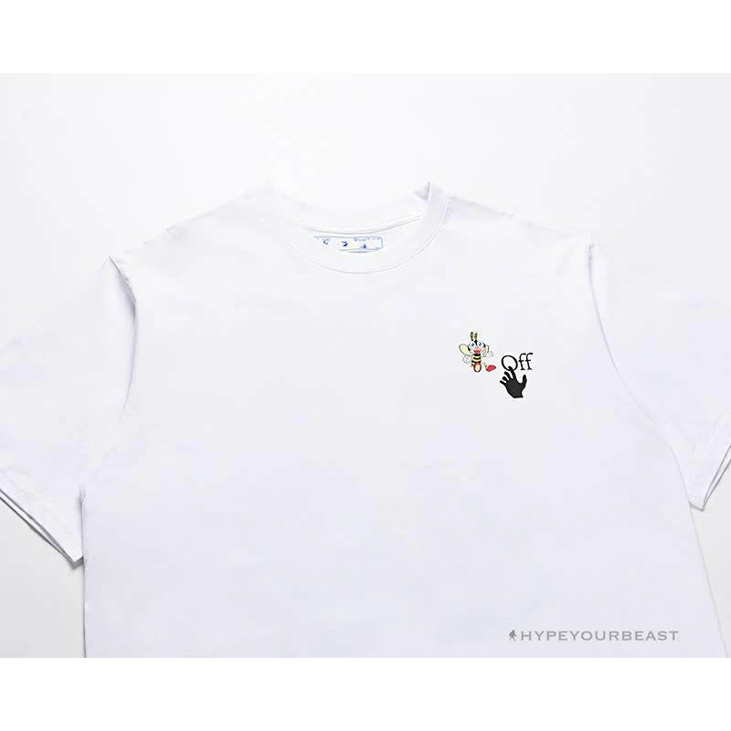 OFF-WHITE Takashi Murakami Sunflower Tee Shirt 'WHITE' 3 OFF-WHITE Takashi Murakami Sunflower Tee Shirt 'WHITE' - Image 3