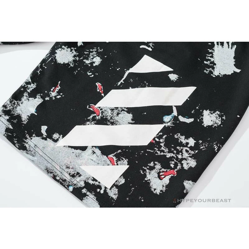 OFF-WHITE Hot Starry Sky Fireworks Shorts 'BLACK' 10 OFF-WHITE Hot Starry Sky Fireworks Shorts 'BLACK' - Image 10