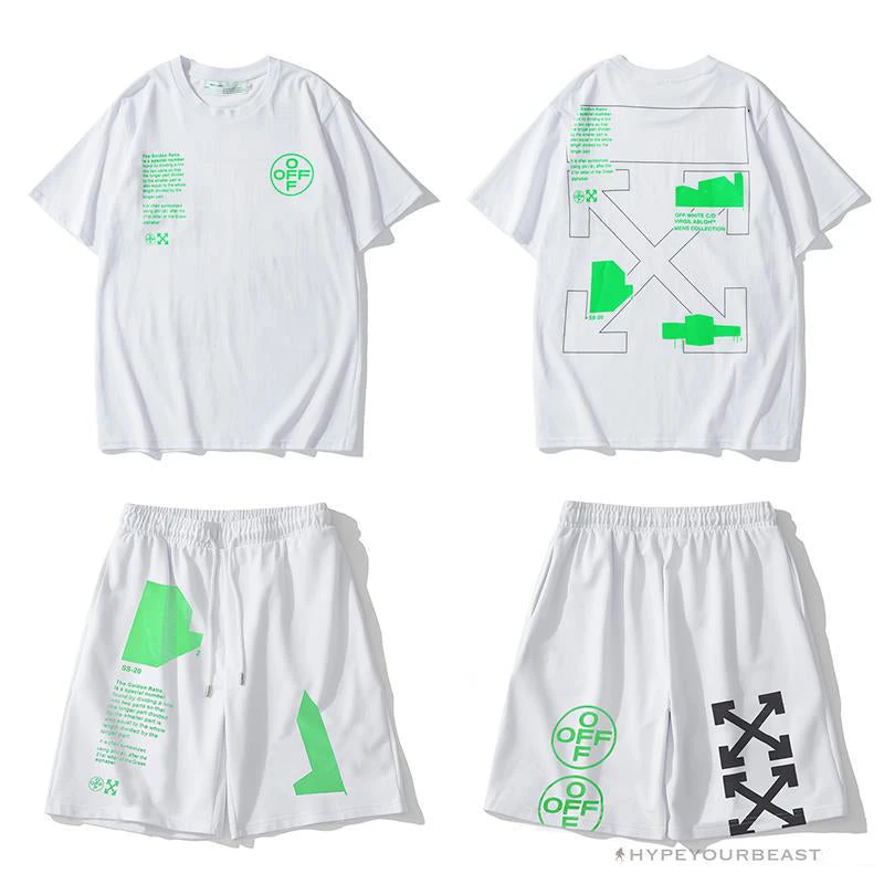 OFF-WHITE Golden Ratio Shorts 'WHITE' 3 OFF-WHITE Golden Ratio Shorts 'WHITE' - Image 3