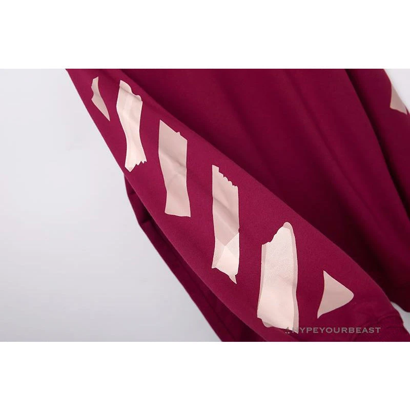 OFF-WHITE Rubber Strip Arrow Long Sleeve Shirt 'WINE RED' 5 OFF-WHITE Rubber Strip Arrow Long Sleeve Shirt 'WINE RED' - Image 5