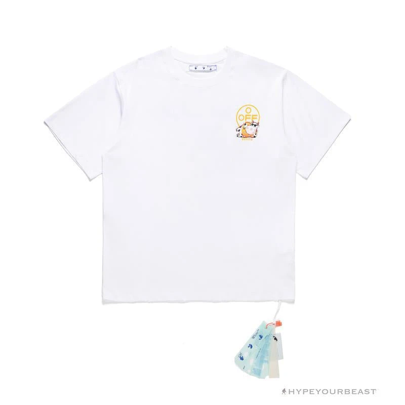 OFF-WHITE Hawaiian Cow Arrow Tee Shirt "WHITE' 2 OFF-WHITE Hawaiian Cow Arrow Tee Shirt "WHITE' - Image 2