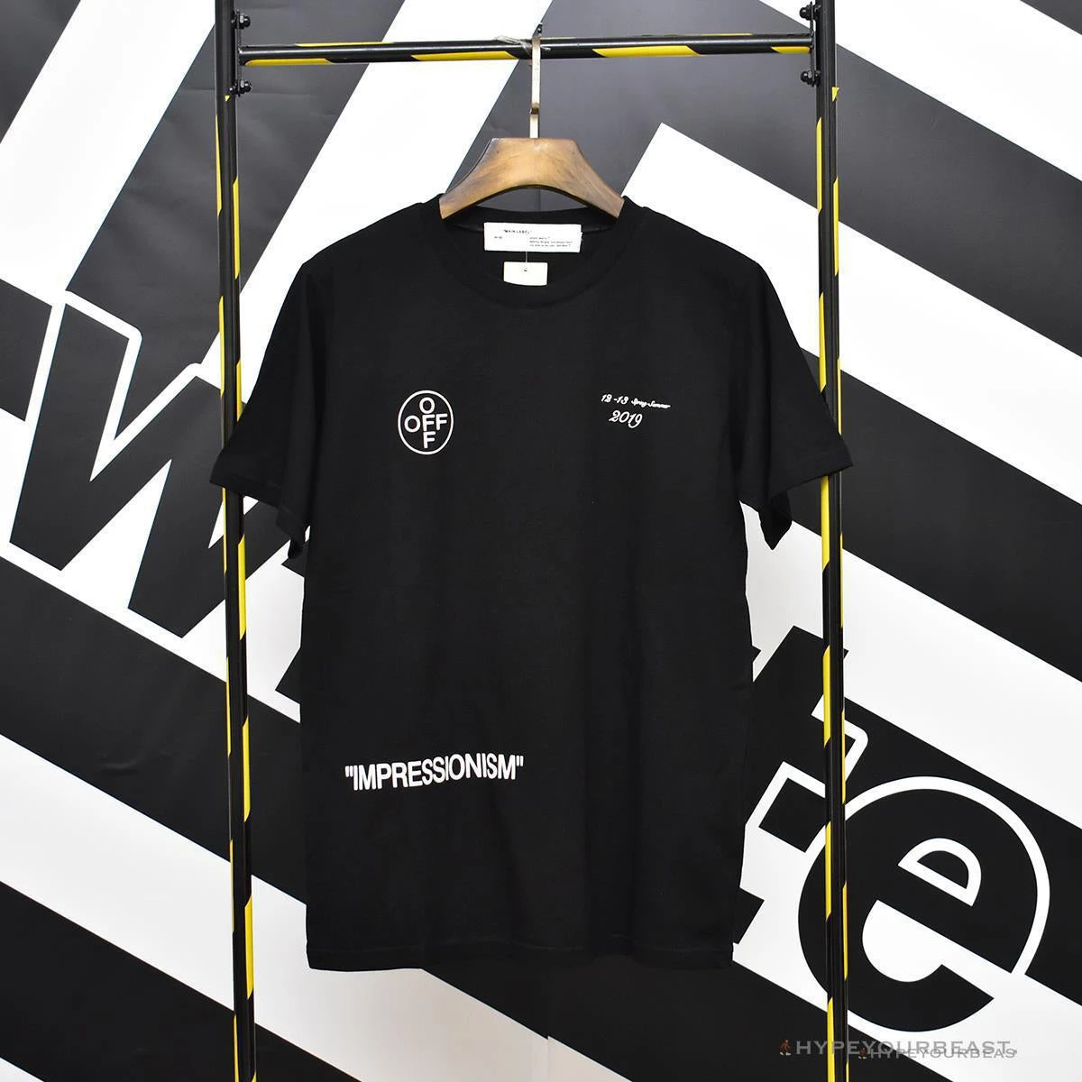 OFF-WHITE 99 Pink Arrow Tee Shirt 'BLACK' 1 OFF-WHITE 99 Pink Arrow Tee Shirt 'BLACK'