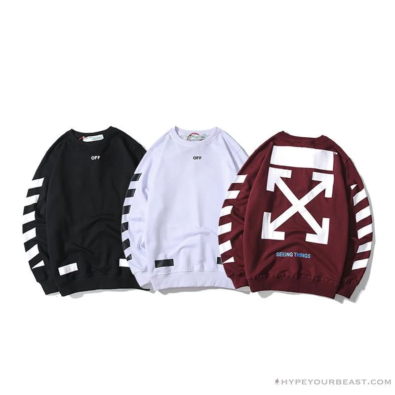OFF-WHITE Classic Basic Cotton Terry Long Sleeve Shirt 'WHITE' 9 OFF-WHITE Classic Basic Cotton Terry Long Sleeve Shirt 'WHITE' - Image 9