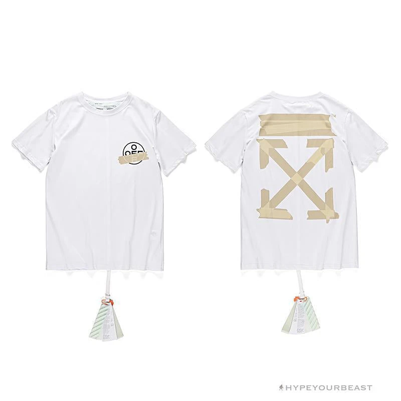 OFF-WHITE Explosive Strip Basic Arrow Tee Shirt 'WHITE' 3 OFF-WHITE Explosive Strip Basic Arrow Tee Shirt 'WHITE' - Image 3