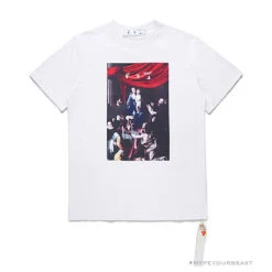 OFF-WHITE Baroque Angel Religious Painting Tee Shirt 'WHITE'