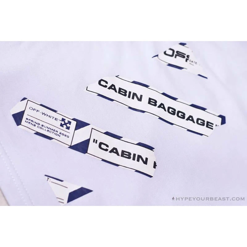 OFF-WHITE Cabin Baggage Shorts 'WHITE' 5 OFF-WHITE Cabin Baggage Shorts 'WHITE' - Image 5