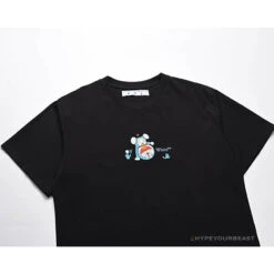 OFF-WHITE Spoof Doraemon Arrow Tee Shirt 'BLACK' -Fusion Wear Shop 3 d01a868a 7a1b 403a abe3 2fde0110678bcopy