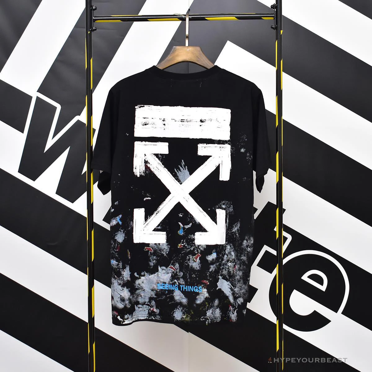 OFF-WHITE Hot Starry Sky Fireworks Tee Shirt 2 OFF-WHITE Hot Starry Sky Fireworks Tee Shirt - Image 2