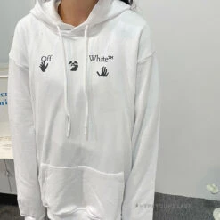 Off-White Green Hoodie - White -Fusion Wear Shop 3a78eb4ccopy