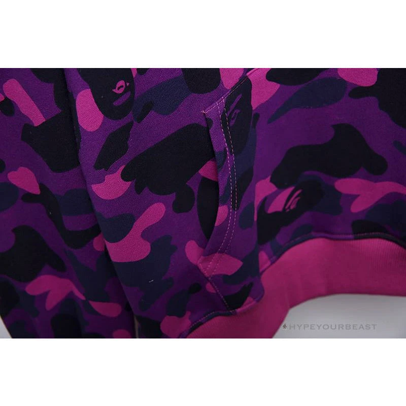 BAPE X Bathing Ape Head Camouflage Hoodie 'PURPLE' 10 BAPE X Bathing Ape Head Camouflage Hoodie 'PURPLE' - Image 10