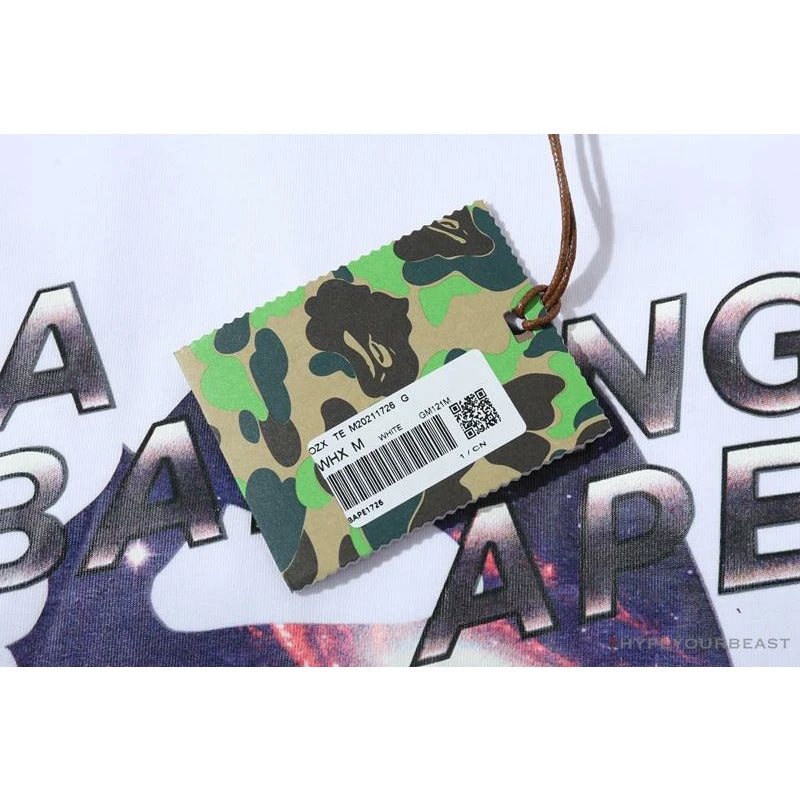 BAPE Universe Solar System Ape Man Head Tee Shirt 'WHITE' 3 BAPE Universe Solar System Ape Man Head Tee Shirt 'WHITE' - Image 3