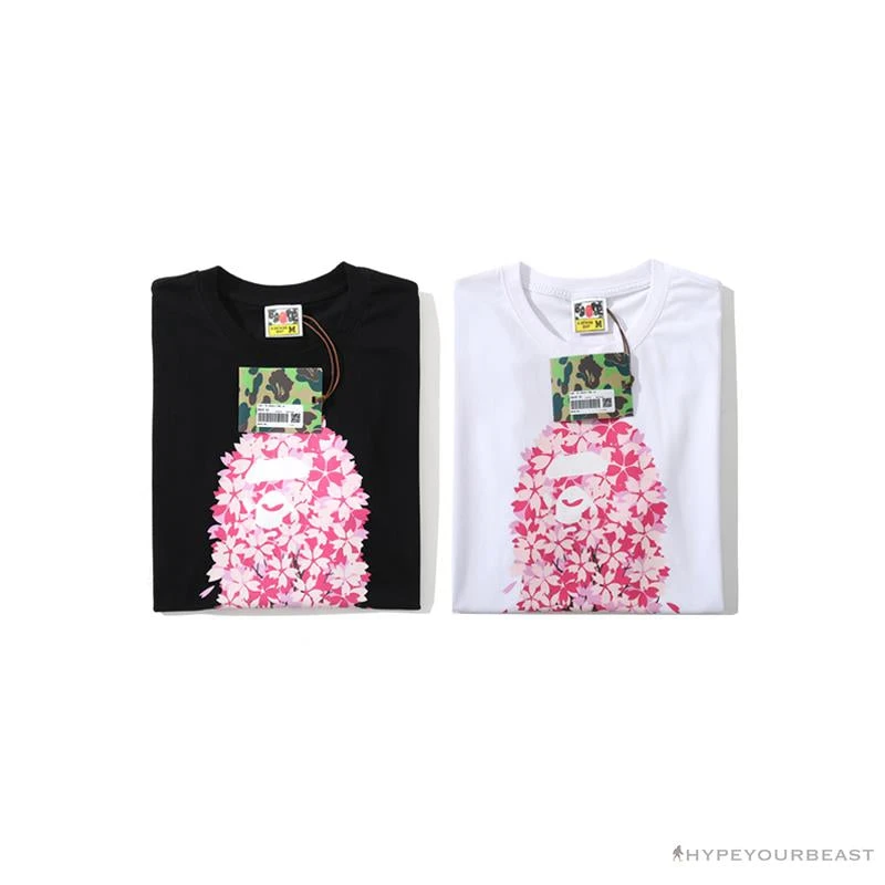 BAPE Japan Limited Edition Pink Cherry Tree Tee Shirt 'BLACK' 18 BAPE Japan Limited Edition Pink Cherry Tree Tee Shirt 'BLACK' - Image 18
