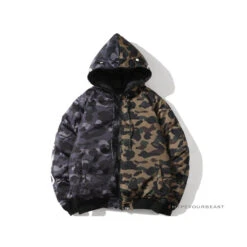 Bape Camo Hoodie Green Black