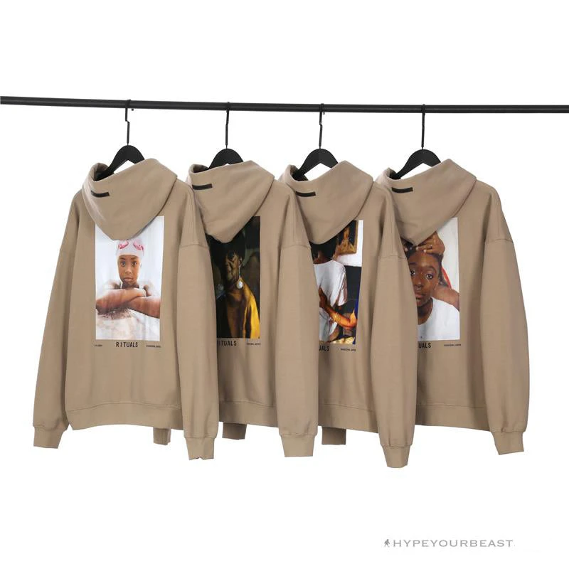 FOG Hoodie Tan Back 9 FOG Hoodie Tan Back - Image 9