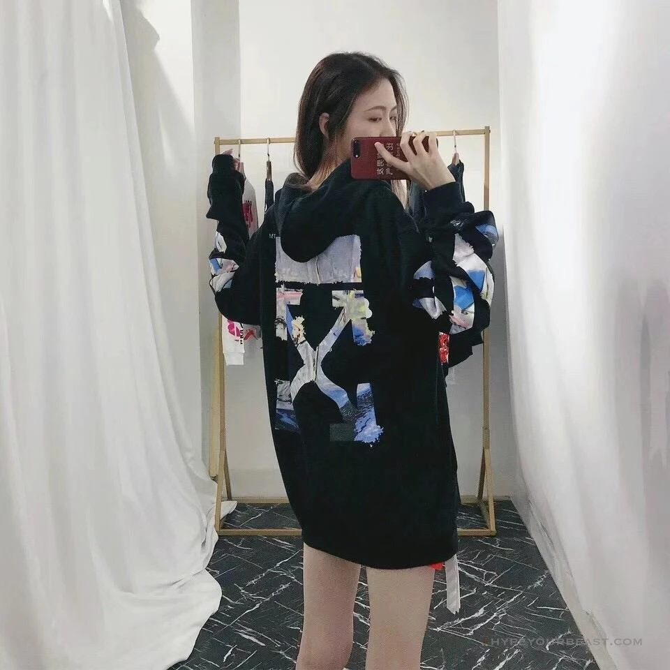 Off White Hoodie Vincent Van Gogh Black 2 Off White Hoodie Vincent Van Gogh Black - Image 2